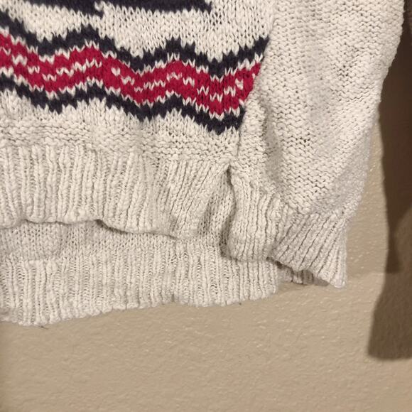 Forever 21 white boho patterned sweater - Picture 3 of 6